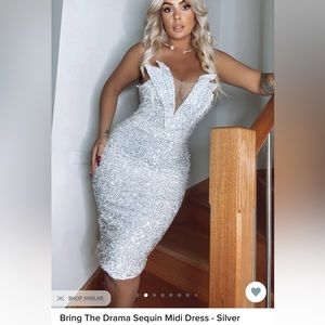 Bring the drama fashion nova sequins dress
